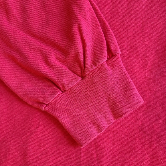 Vintage Fruit of the Loom Santa Christmas Sweatshirt Ugly Sweater Pullover Large - Picture 8 of 9